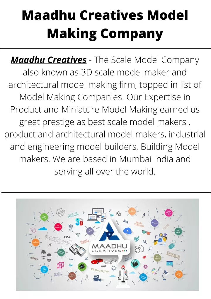 maadhu creatives model making company