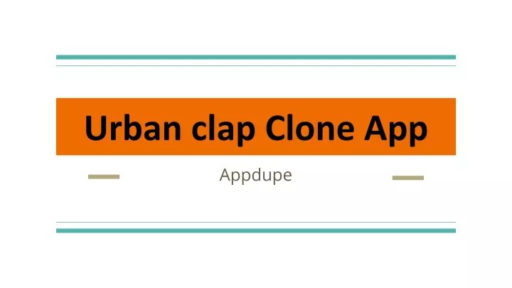 urban clap clone app