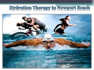 Hydration Therapy in Newport Beach