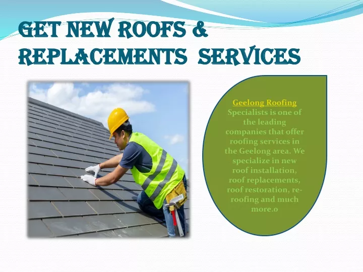 get new roofs replacements services