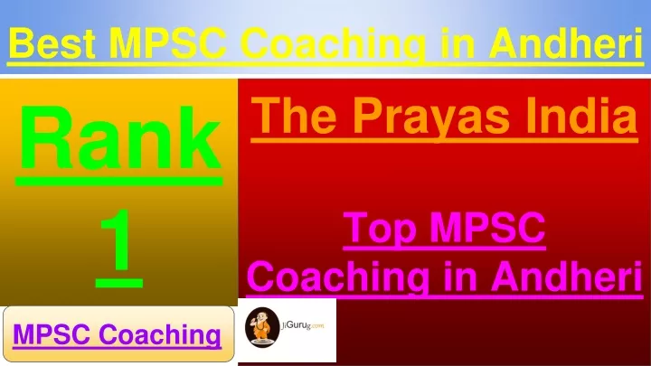 best mpsc coaching in andheri