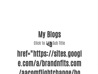 my blogs a