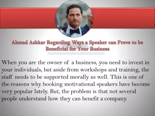 ahmad ashkar regarding ways a speaker can prove