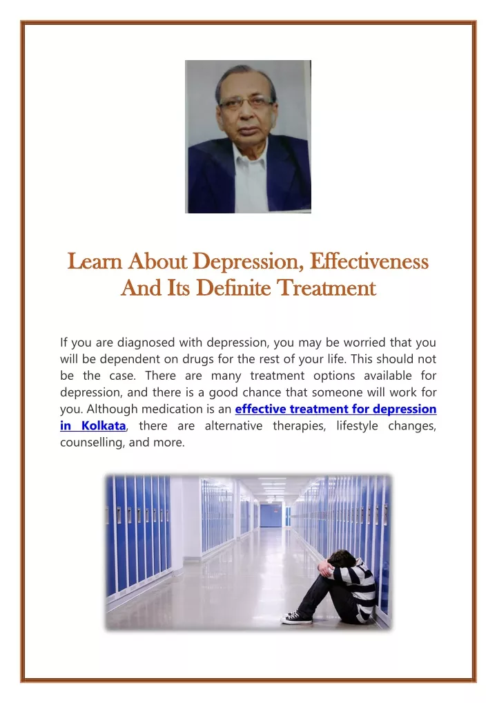 PPT - Learn About Depression, Effectiveness And Its Definite Treatment ...