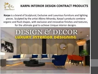 Karpa Interior Design Products