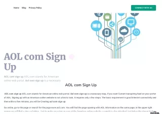 Aol com Sign Up