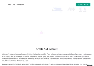 Create AOL Account