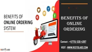 Benefits of Online Food Ordering System - Visit Resto Labs