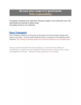 Pars Transport