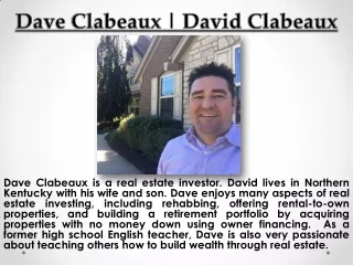 Social Accounts of David Clabeaux - Follow NOw