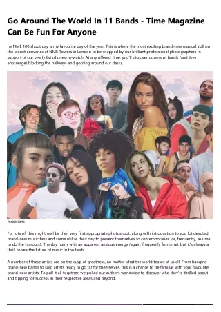 go around the world in 11 bands time magazine