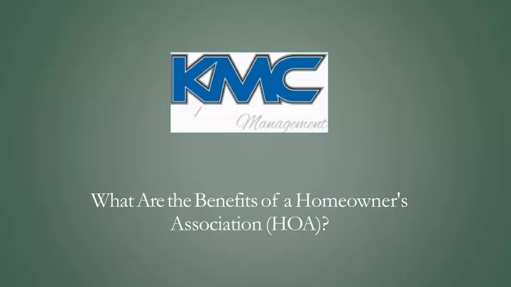 what are the benefits of a homeowner s association hoa