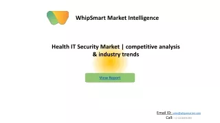 Health IT Security Market Global Forecast 2027 by industry trends & Key Players