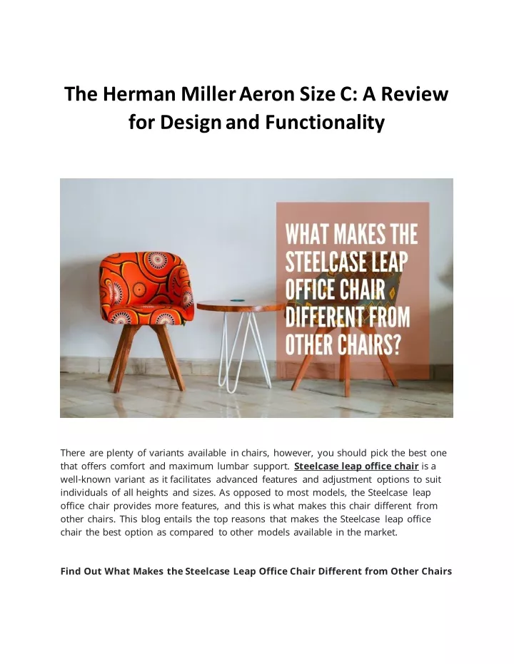 the herman miller aeron size c a review