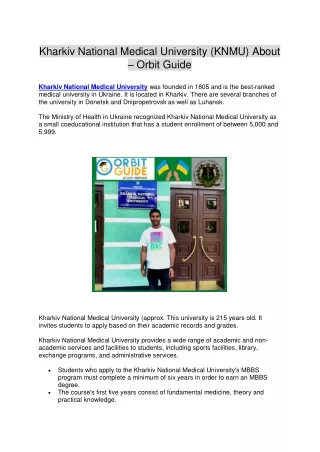kharkiv national medical university knmu about