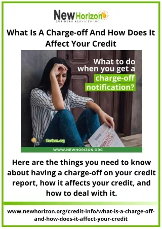 what is a charge off and how does it affect your