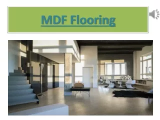 mdf flooring