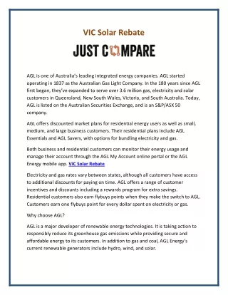 vic solar rebate