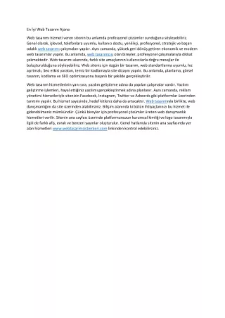 en yi web tasar m ajans