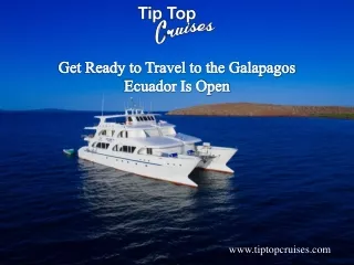 Get Ready to Travel to the Galapagos Ecuador Is Open