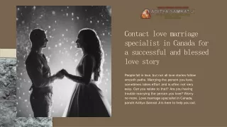 Contact for Love Marriage Specialist in Germany & Canada