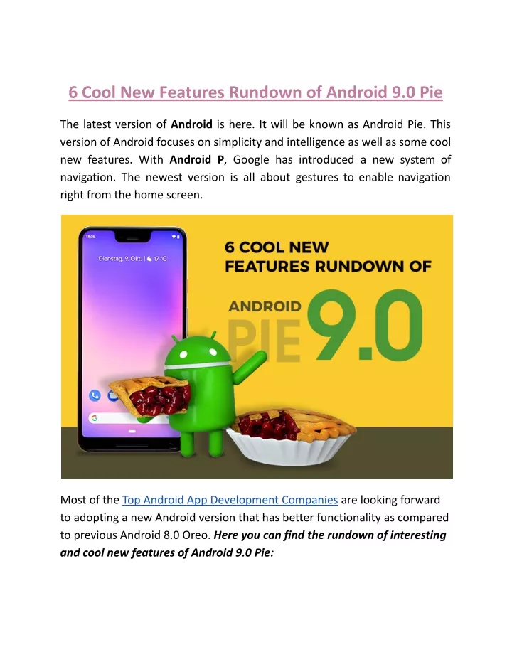 6 cool new features rundown of android 9 0 pie