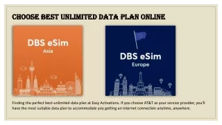 Choose Best Unlimited Data Plan Online