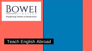teach english abroad
