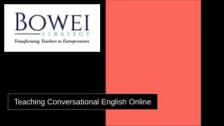 teaching conversational english online