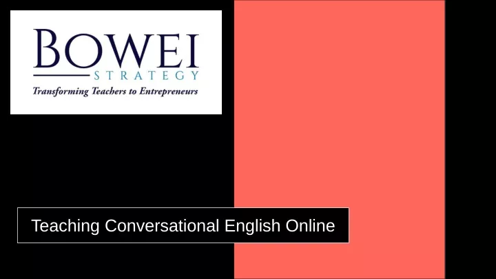 teaching conversational english online