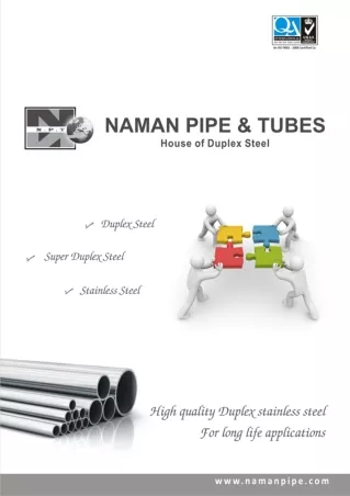 Duplex pipes and forged fittings