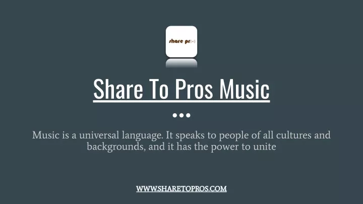 share to pros music