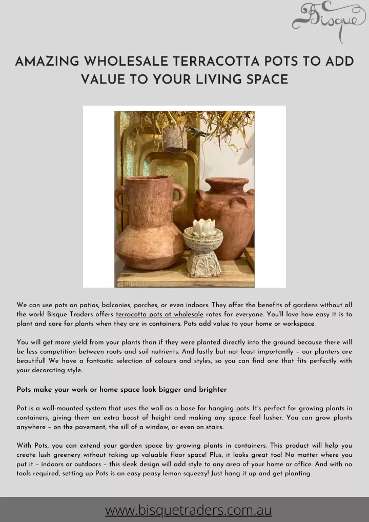 amazing wholesale terracotta pots to add value