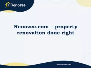 Renozee.com – property renovation done right