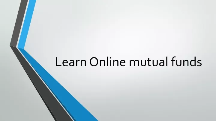 learn online mutual funds