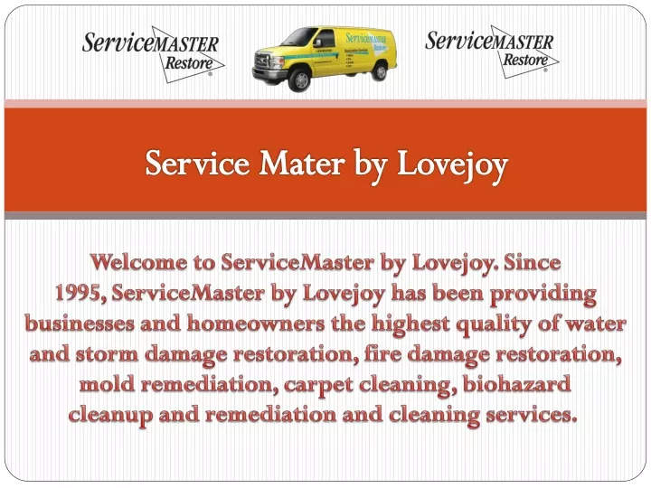 service mater by lovejoy