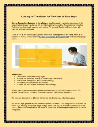 Korean Translation Services in USA-Bblanguages.com