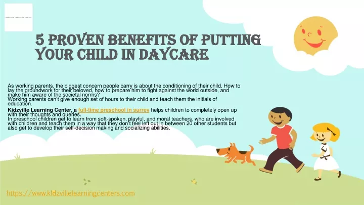 5 proven benefits of putting your child in daycare