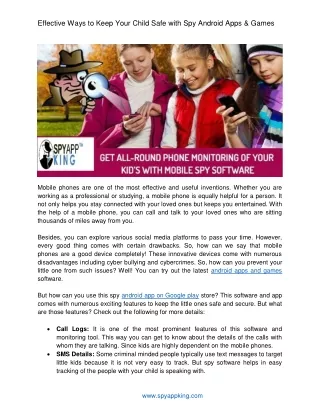effective ways to keep your child safe with