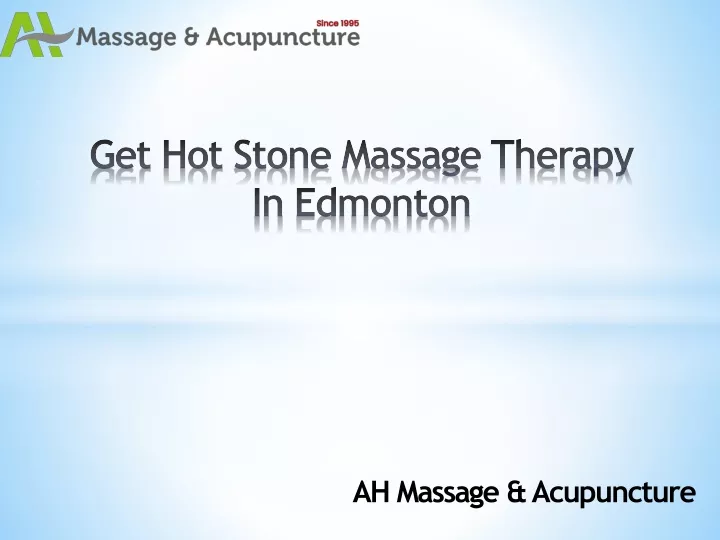 ah massage acupuncture
