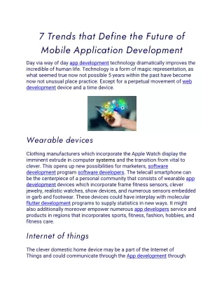 7 trends that define the future of mobile