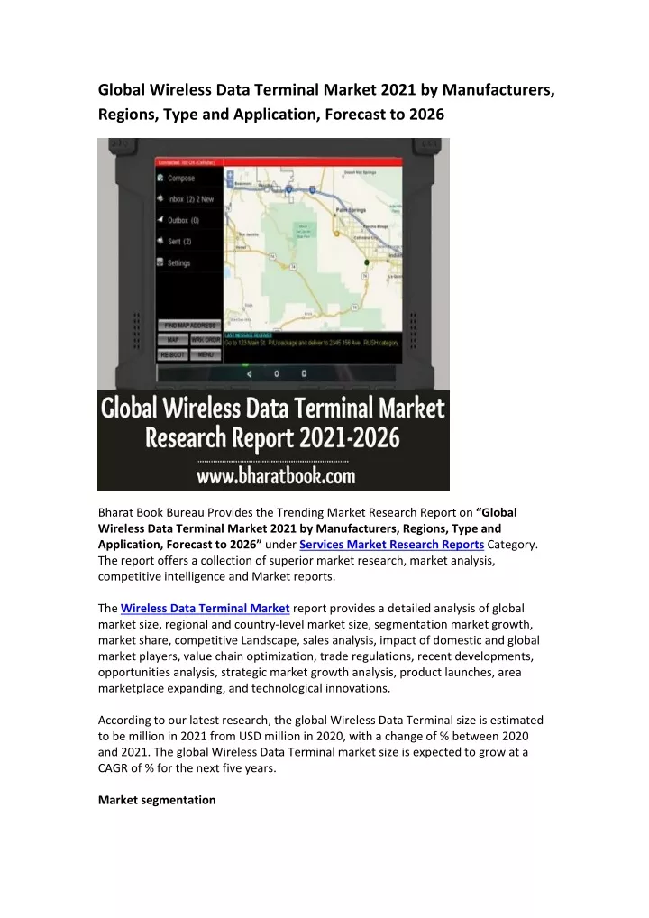 global wireless data terminal market 2021