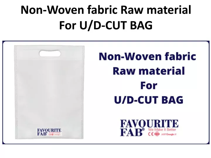non woven fabric raw material for u d cut bag