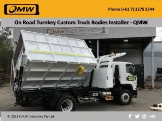 On Road Turnkey Custom Truck Bodies Installer – QMW