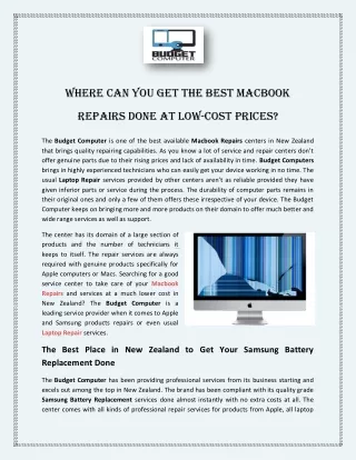 Where Can You Get the Best Macbook Repairs Done at Low-Cost Prices?
