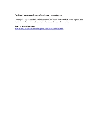 top search recruitment search consultancy search