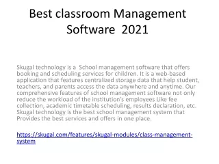 best classroom management software 2021