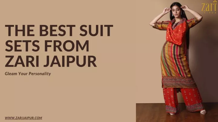 the best suit sets from zari jaipur gleam your