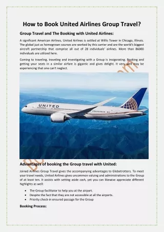 how to book united airlines group travel
