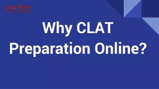 Why CLAT preapration online for CLAT 2022